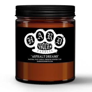 "Asphalt Dreams" - Natural Wax Candle (9oz)