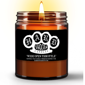 "Wide Open Throttle" - Natural Wax Candle (9oz)